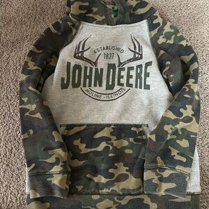 John Deere Kids Camo and Gray Sweatshirt